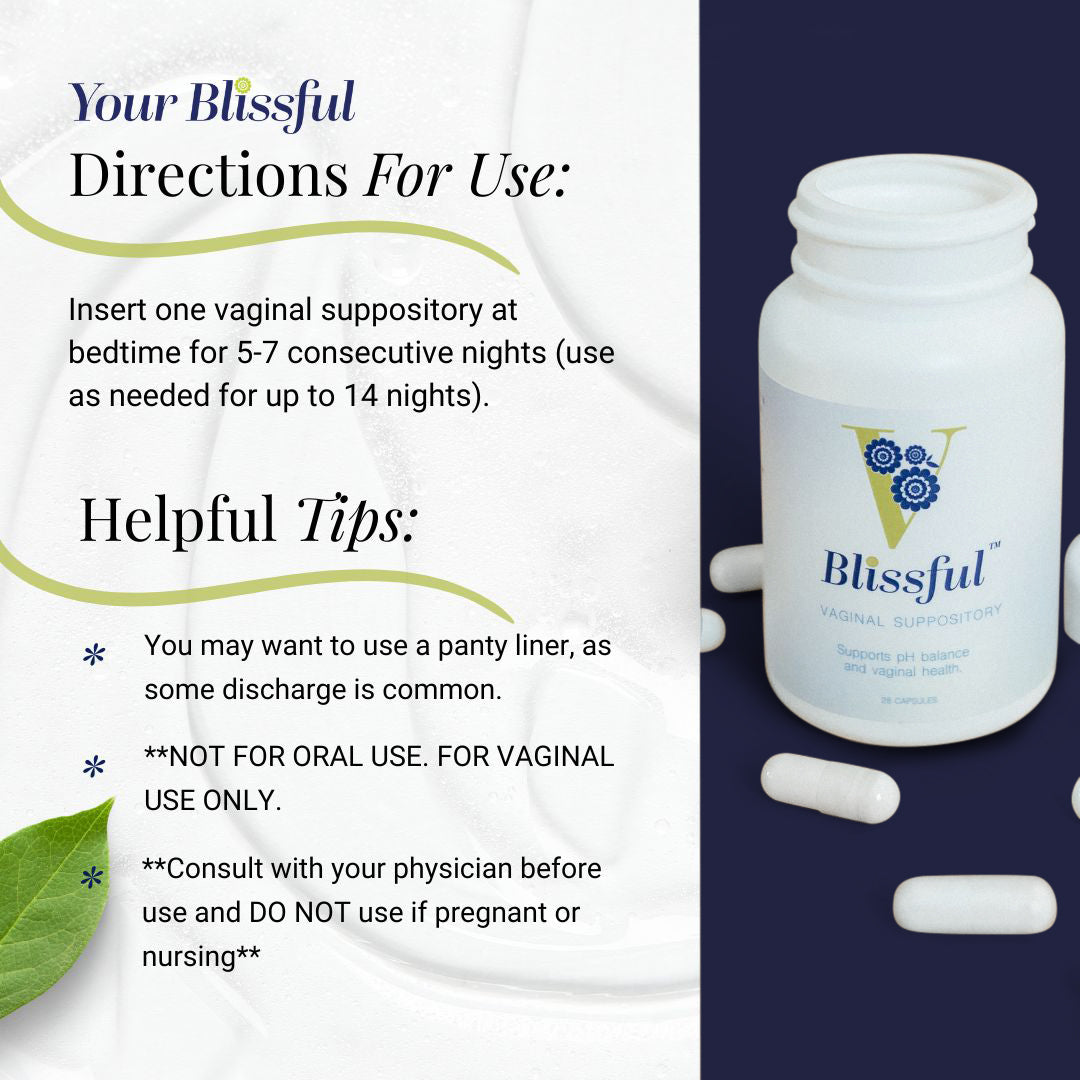 V-Blissful Vaginal Suppositories - pH Balancing