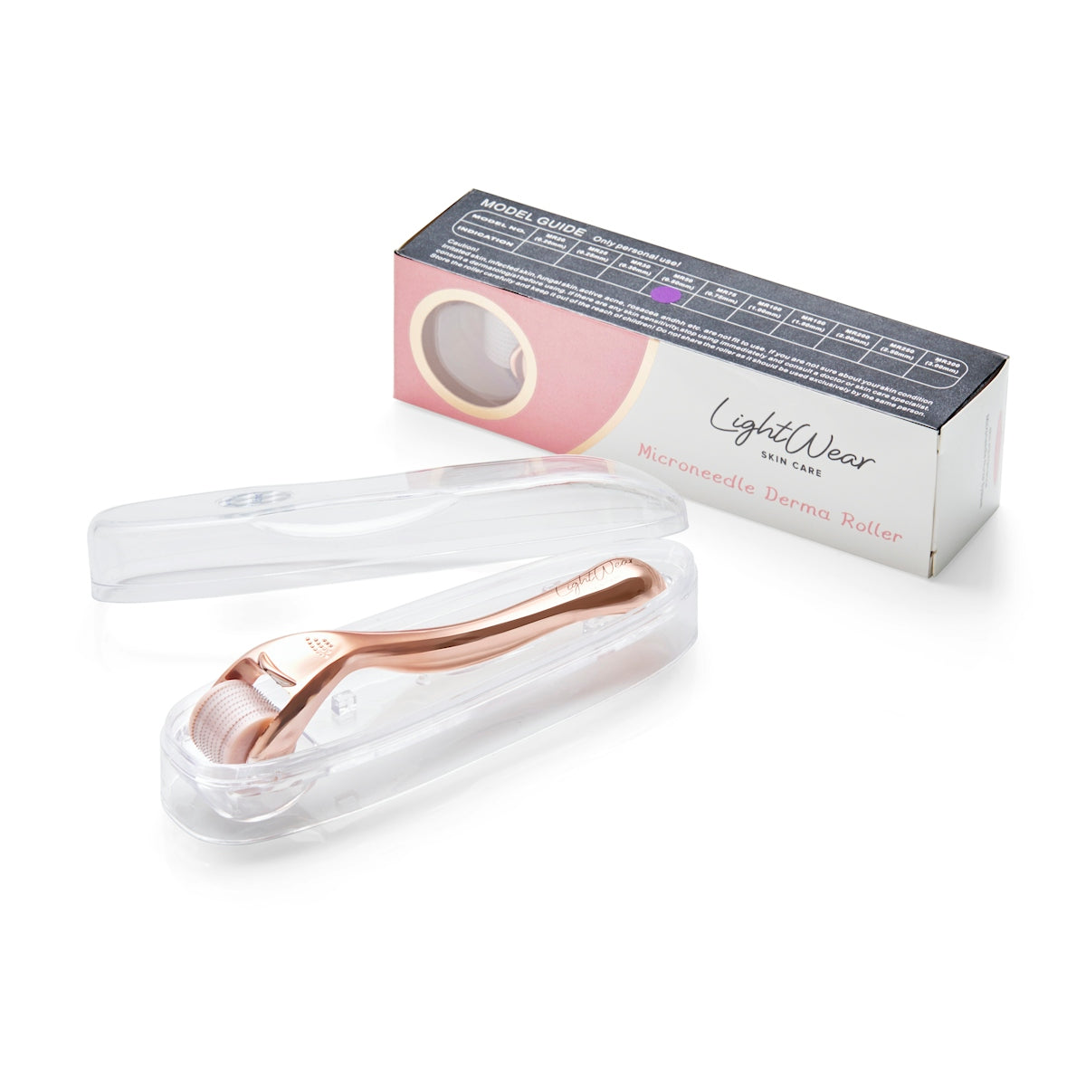 brown LightWear derma roller with box