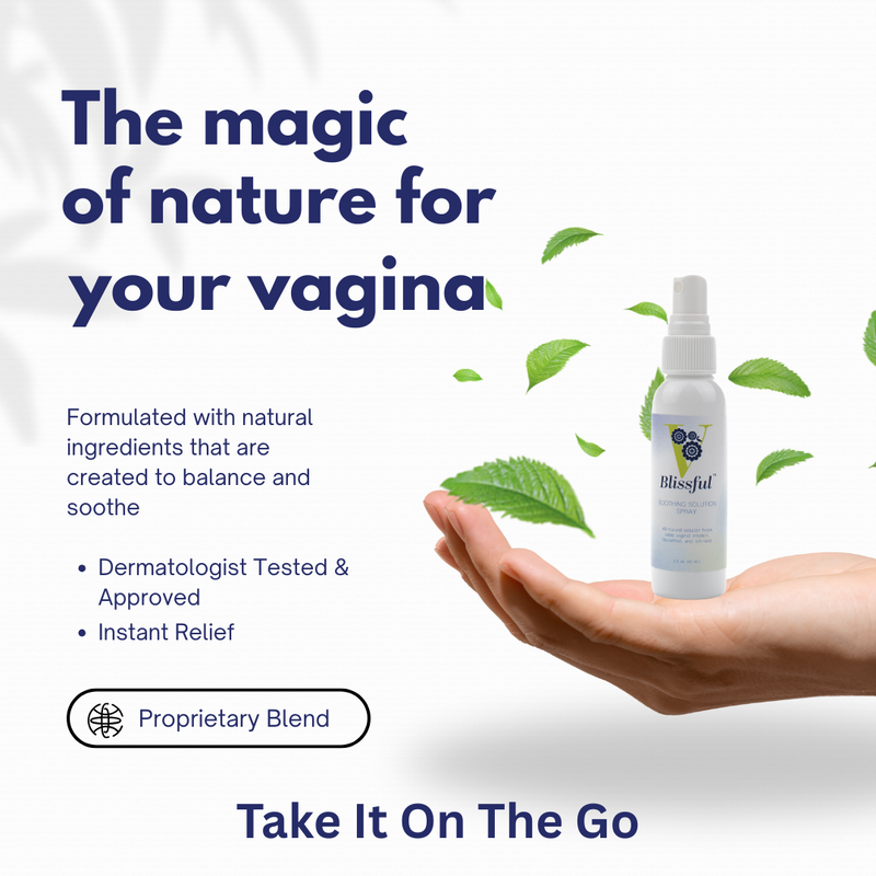 V-Blissful Travel Size Feminine Spray — Odor & Itch Relief (2 oz)