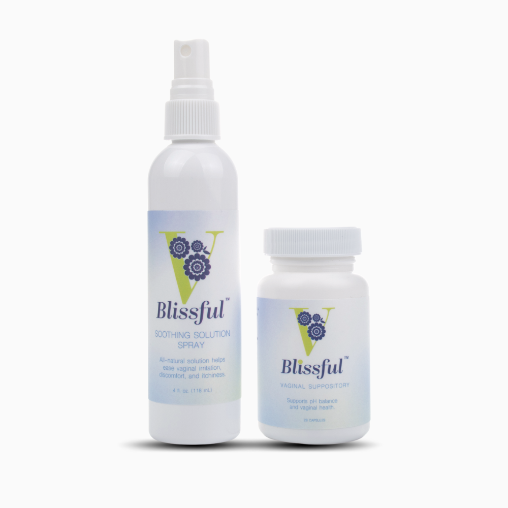 V-Blissful Soothing Solution (Spray) + Suppository Duo